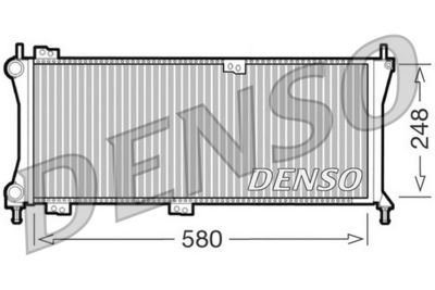 Radiator, engine cooling DENSO DRM09083