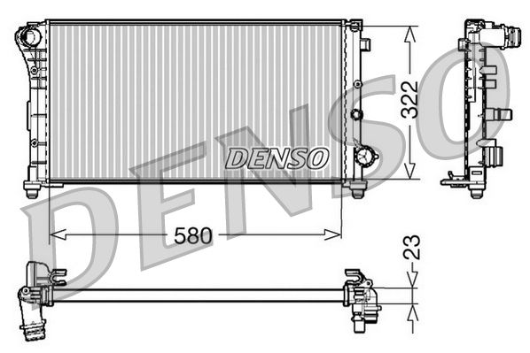 DENSO DRM09085 Radiator, engine cooling
