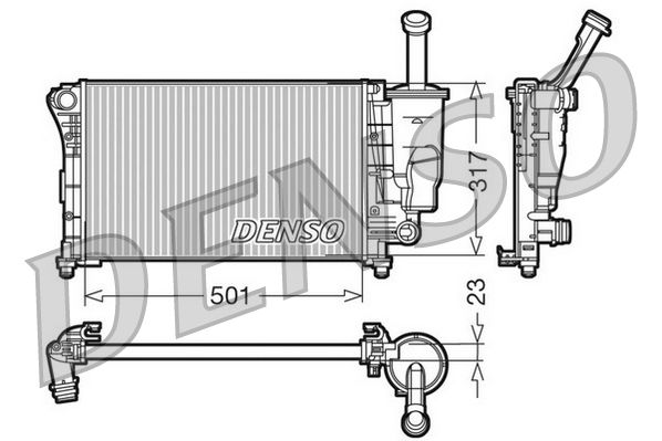 DENSO DRM09086 Radiator, engine cooling