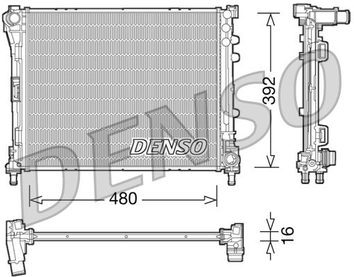 DENSO DRM09087 Radiator, engine cooling