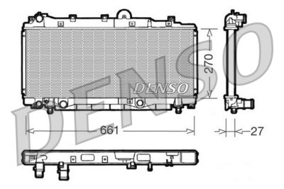 Radiator, engine cooling DENSO DRM09093