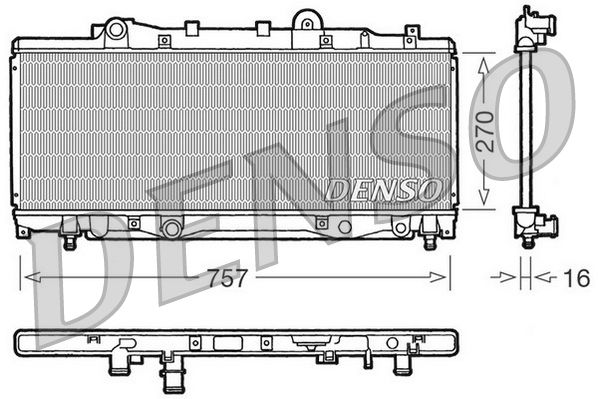 DENSO DRM09094 Radiator, engine cooling