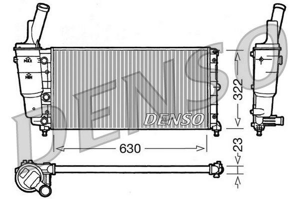 DENSO DRM09097 Radiator, engine cooling