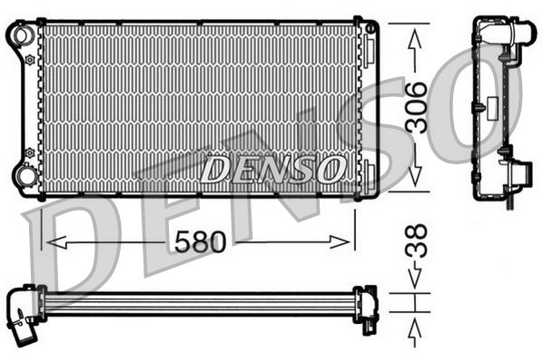 DENSO DRM09098 Radiator, engine cooling