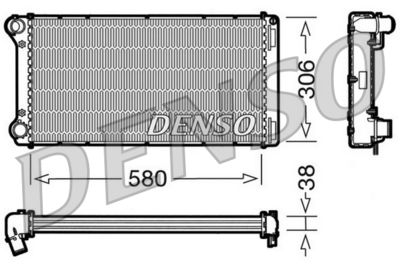 Radiator, engine cooling DENSO DRM09098