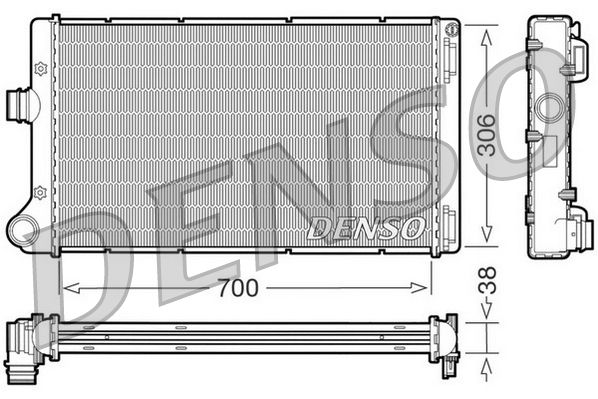 DENSO DRM09099 Radiator, engine cooling