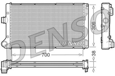 Radiator, engine cooling DENSO DRM09099
