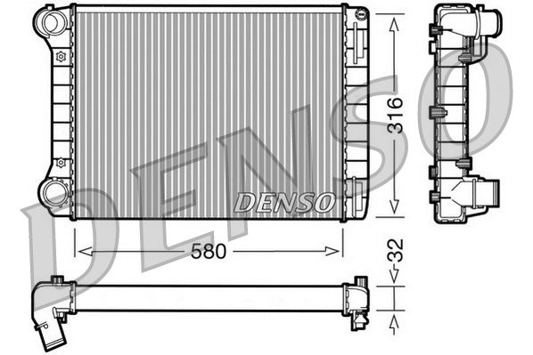 DENSO DRM09101 Radiator, engine cooling