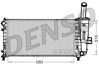 Radiator, engine cooling DENSO DRM09102