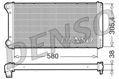 Radiator, engine cooling DENSO DRM09103