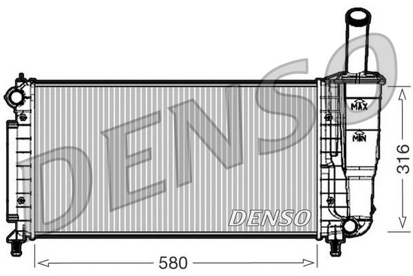DENSO DRM09105 Radiator, engine cooling