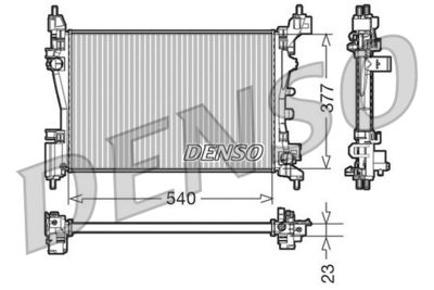 Radiator, engine cooling DENSO DRM09109
