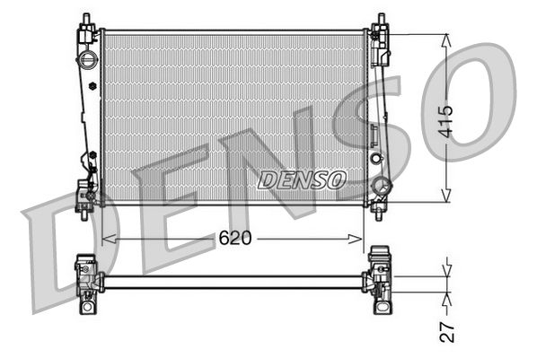 DENSO DRM09111 Radiator, engine cooling
