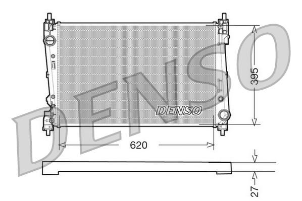 DENSO DRM09112 Radiator, engine cooling