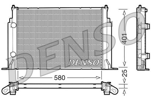 DENSO DRM09122 Radiator, engine cooling