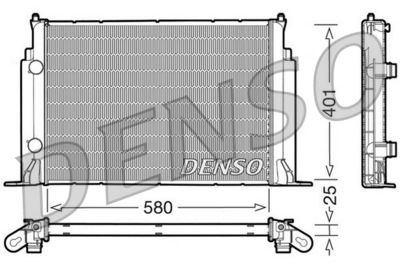 Radiator, engine cooling DENSO DRM09122