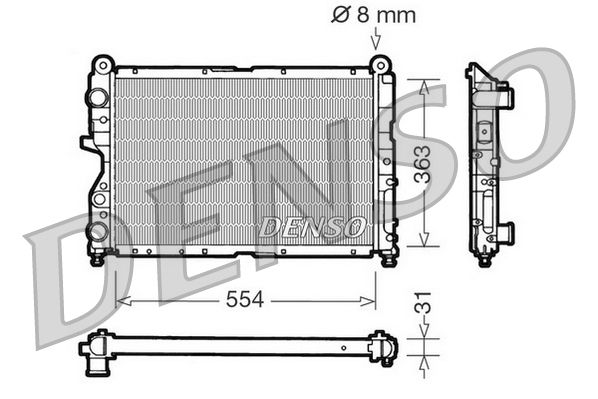 DENSO DRM09130 Radiator, engine cooling