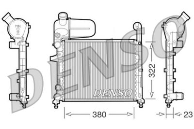 Radiator, engine cooling DENSO DRM09134