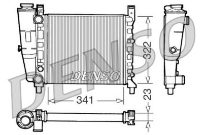 Radiator, engine cooling DENSO DRM09141