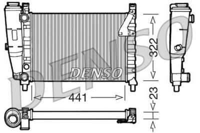 Radiator, engine cooling DENSO DRM09143