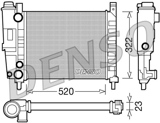 DENSO DRM09144 Radiator, engine cooling