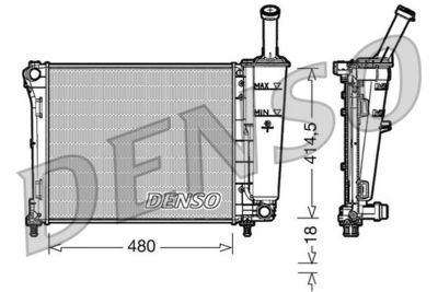 Radiator, engine cooling DENSO DRM09161