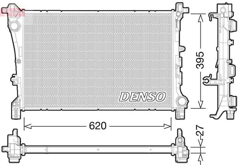 DENSO DRM09167 Radiator, engine cooling
