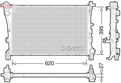 Radiator, engine cooling DENSO DRM09167