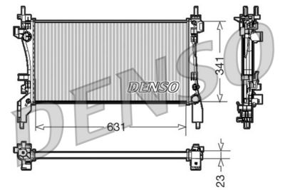Radiator, engine cooling DENSO DRM09172