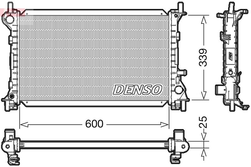 DENSO DRM10003 Radiator, engine cooling