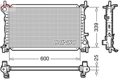 Radiator, engine cooling DENSO DRM10003