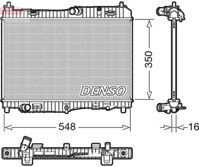 Radiator, engine cooling DENSO DRM10005