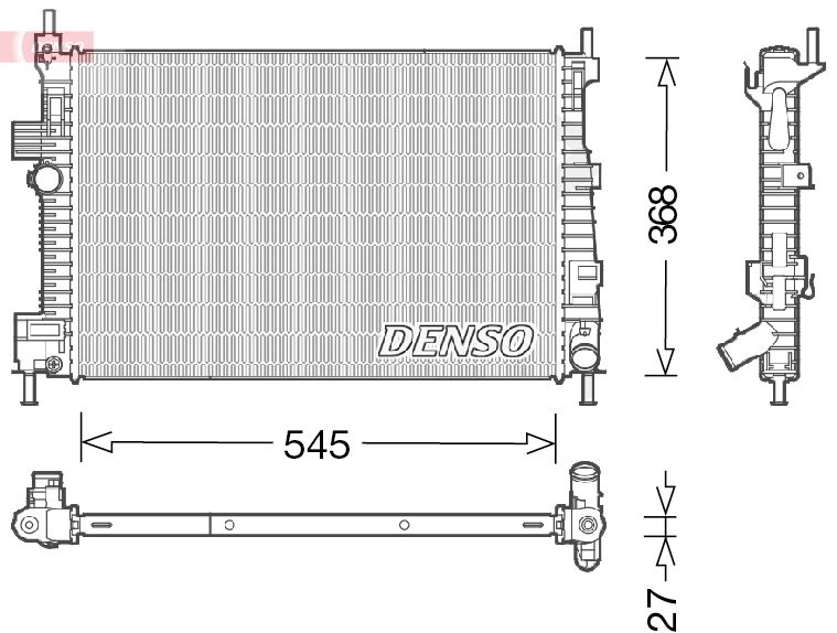DENSO DRM10009 Radiator, engine cooling