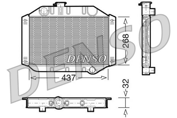 DENSO DRM10010 Radiator, engine cooling