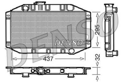 Radiator, engine cooling DENSO DRM10011