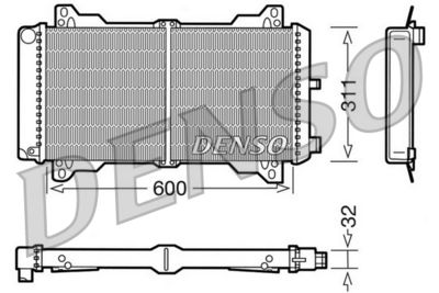 Radiator, engine cooling DENSO DRM10012