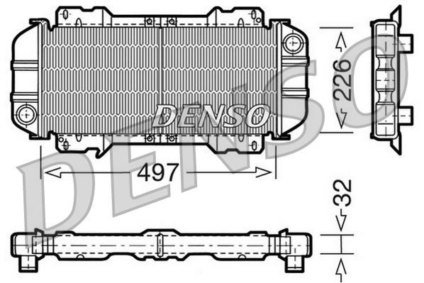 DENSO DRM10015 Radiator, engine cooling
