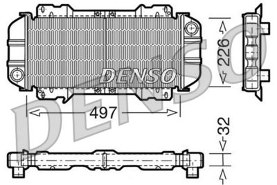 Radiator, engine cooling DENSO DRM10015