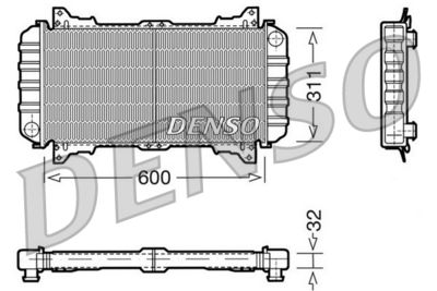 Radiator, engine cooling DENSO DRM10016