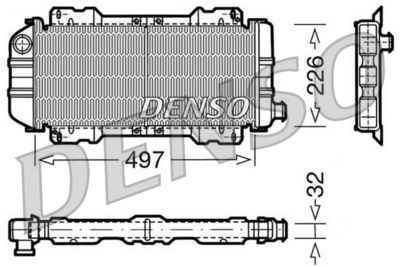 Radiator, engine cooling DENSO DRM10017