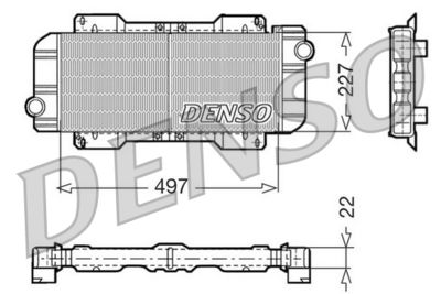 Radiator, engine cooling DENSO DRM10019