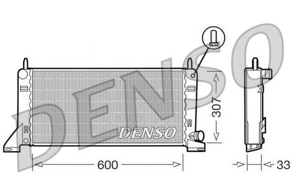 DENSO DRM10020 Radiator, engine cooling