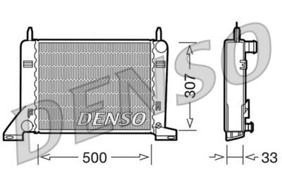Radiator, engine cooling DENSO DRM10022