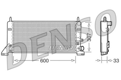 Radiator, engine cooling DENSO DRM10023