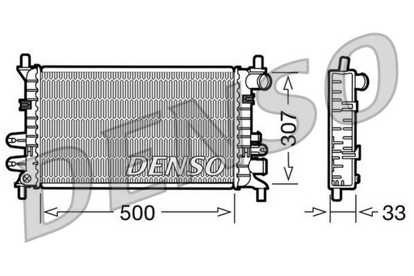 DENSO DRM10027 Radiator, engine cooling