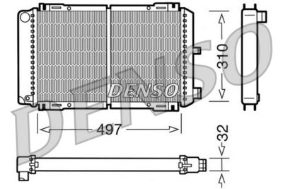 Radiator, engine cooling DENSO DRM10031