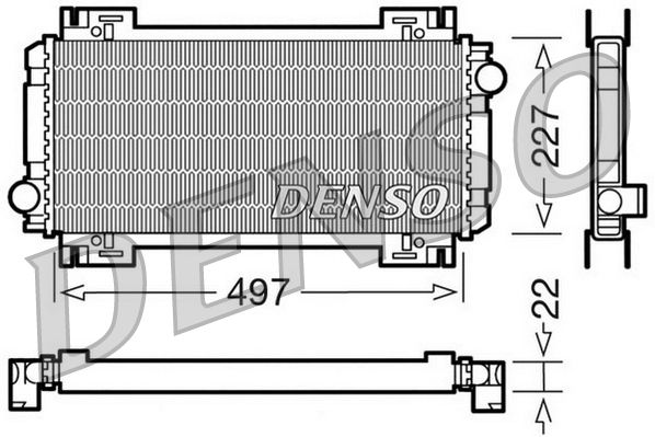 DENSO DRM10032 Radiator, engine cooling