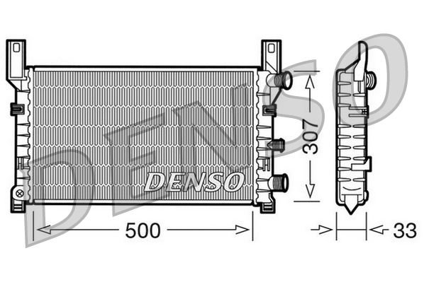 DENSO DRM10035 Radiator, engine cooling
