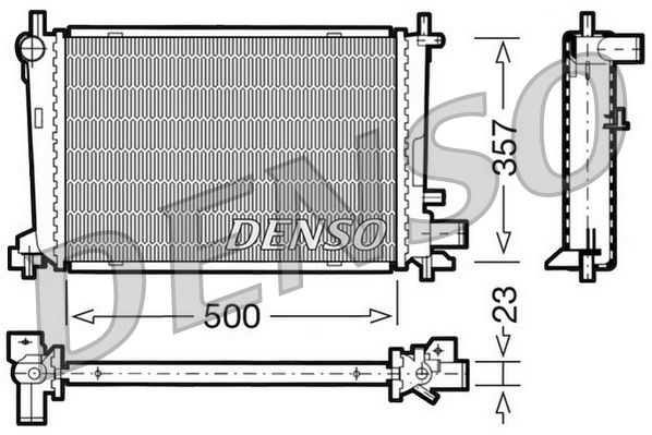 DENSO DRM10038 Radiator, engine cooling