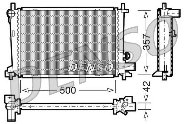 DENSO DRM10040 Radiator, engine cooling